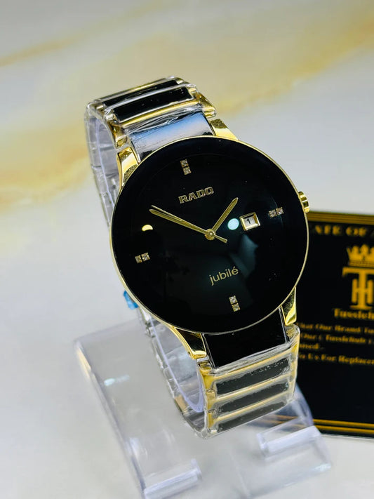 Black Two Tone Jubile Rado Watch