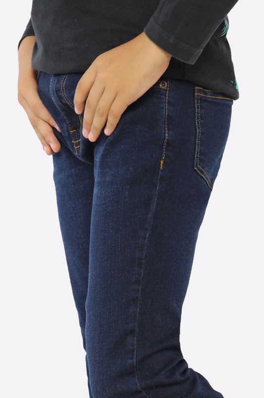 Dark Blue Denim Jeans For Boys