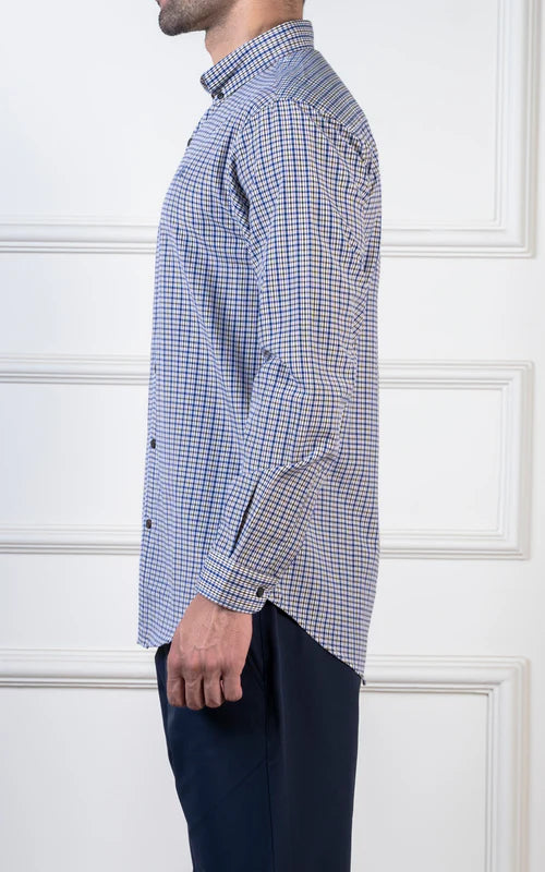 CHECKED CASUAL SHIRT YELLOW CHECK